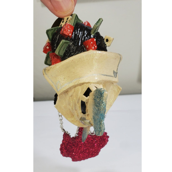 Katherine's Collection Kissing Fish Gambling King Christmas Ornament - Picture 4 of 6